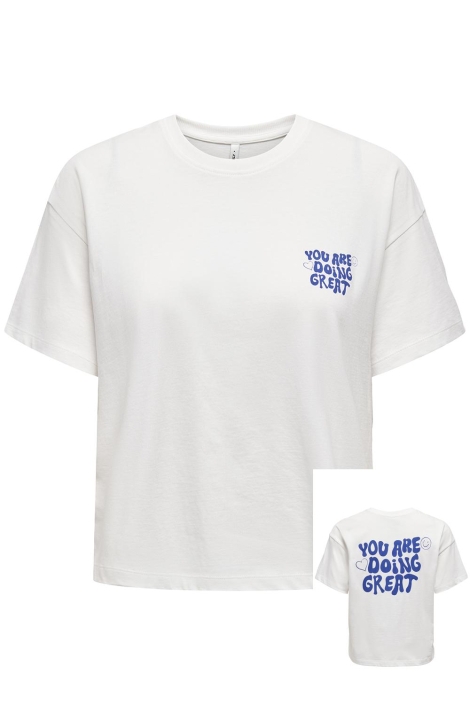 Only onl30 happy life s/s boxy tee cs jr